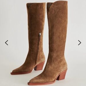 New unused Dolce Vita Raj Brown Suede Boots Size 6.5